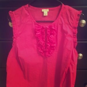 Sleeveless Jcrew pink tank top